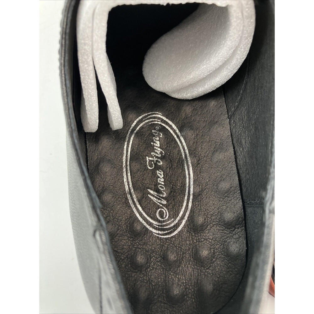 Mona Flying Womens Leather Flat Oxfords Shoes for Women Perforated Lace Size 9 - Picture 11 of 16